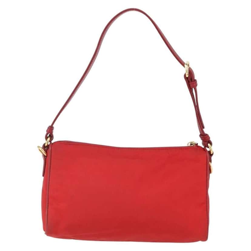 Prada Vintage Shoulder Bag Red Good condition - Back View