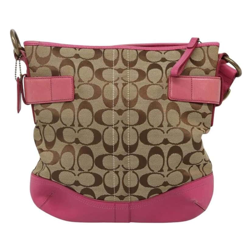 Coach Bag Beige Canvas Good condition - Back View