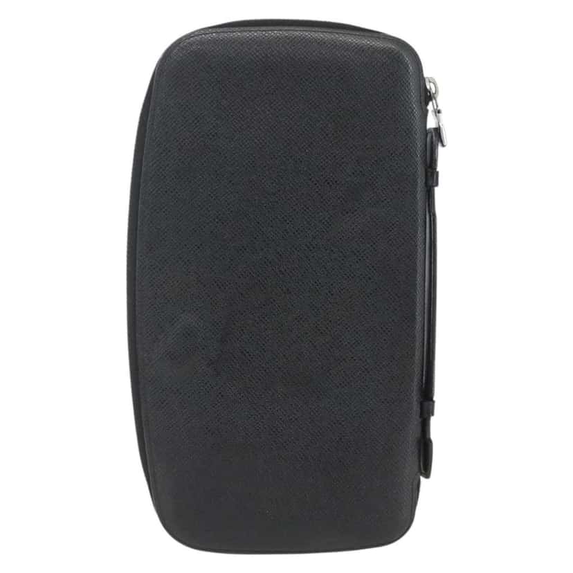 Louis Vuitton Atoll Organizer Wallet Black Leather Good condition - Back View
