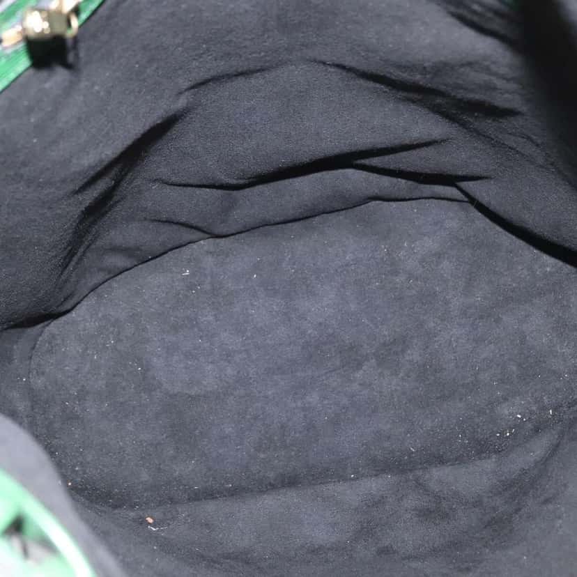 Louis Vuitton Randonnee Backpack Green Leather Good condition - Box View