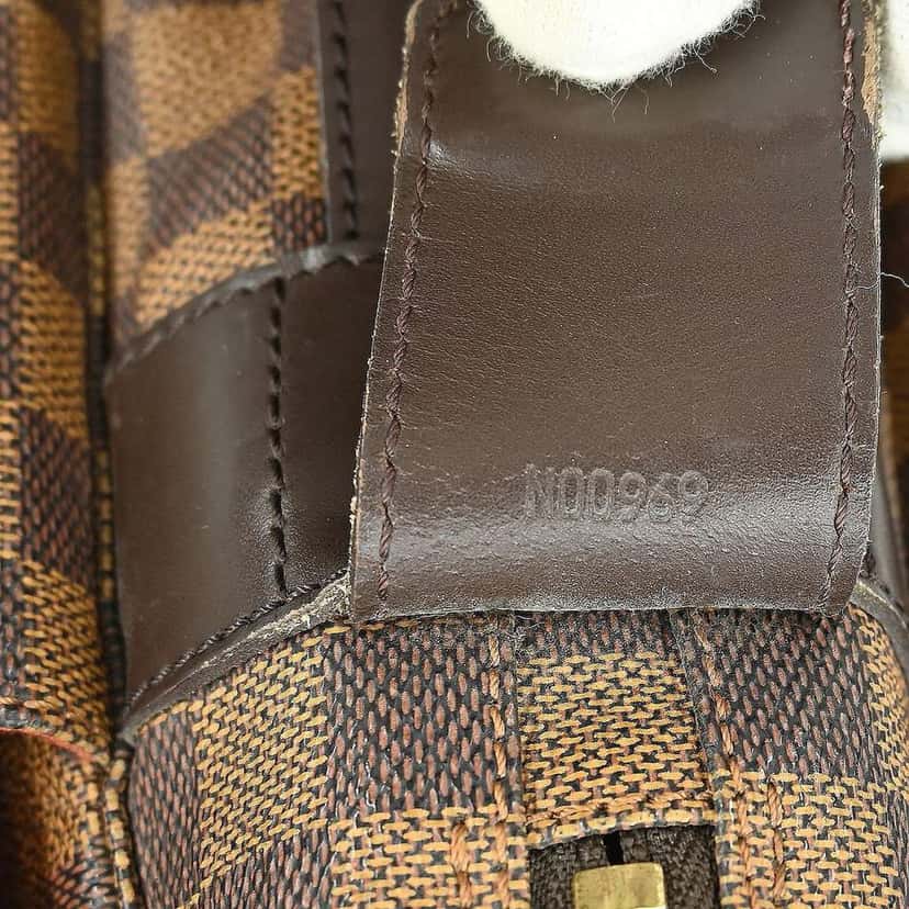 Louis Vuitton Naviglio Handbag Brown Canvas Good condition - Box View