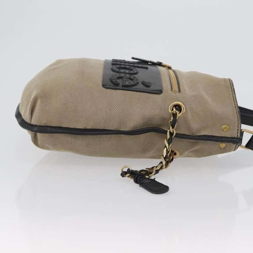 Chloe Vintage Shoulder Bag Beige Canvas Good condition - Inside View