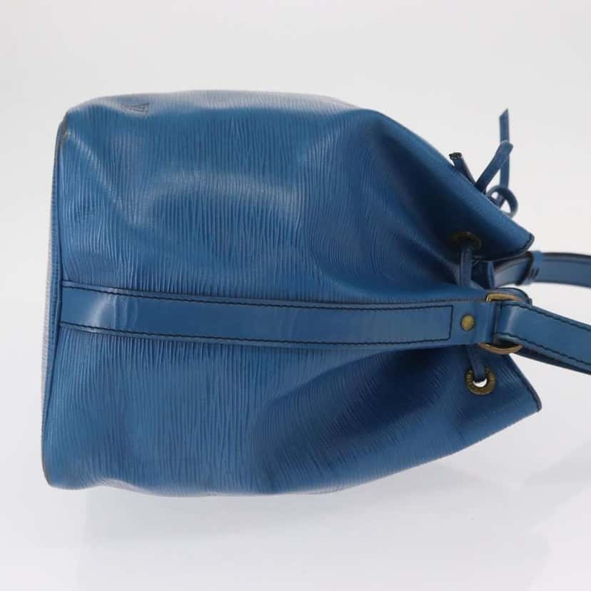 Louis Vuitton Petit Noe Handbag Blue Leather Fair condition - Inside View