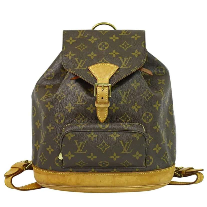 Louis Vuitton Vintage Montsouris Backpack Brown Canvas Fair condition - Front View