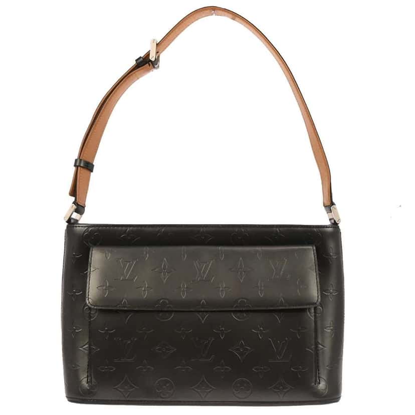 Louis Vuitton Mat Allston Handbag Black Good condition - Front View