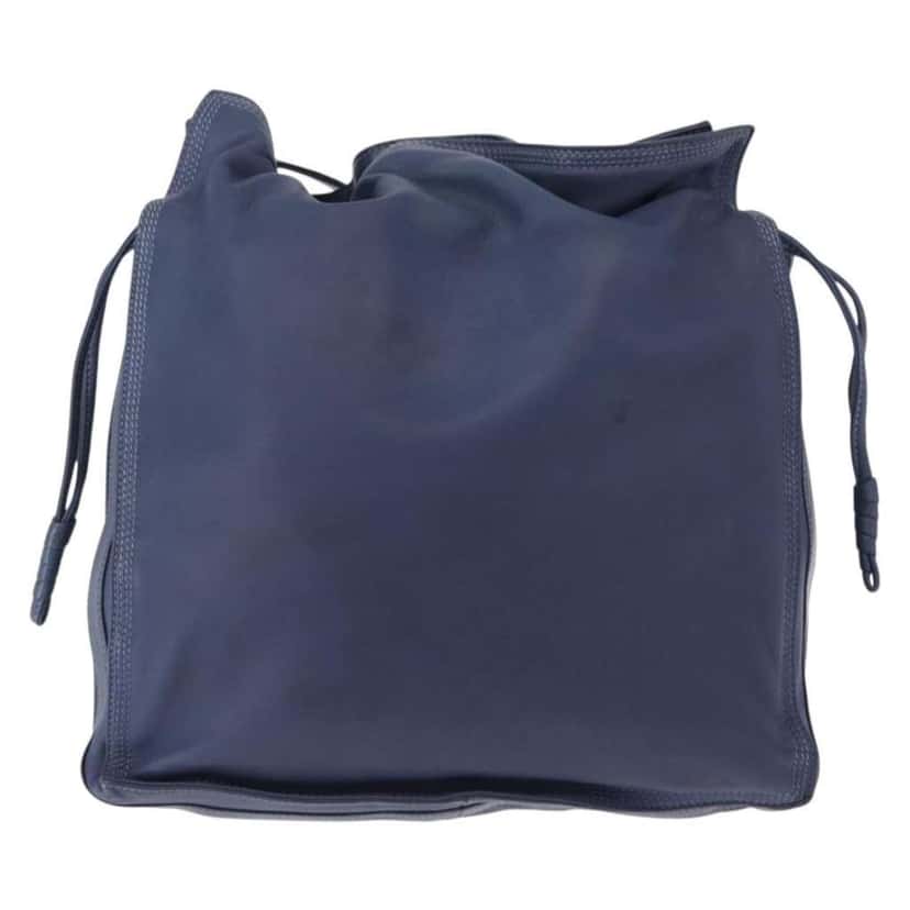 Loewe Flamenco Bag Blue Leather Good condition - Back View