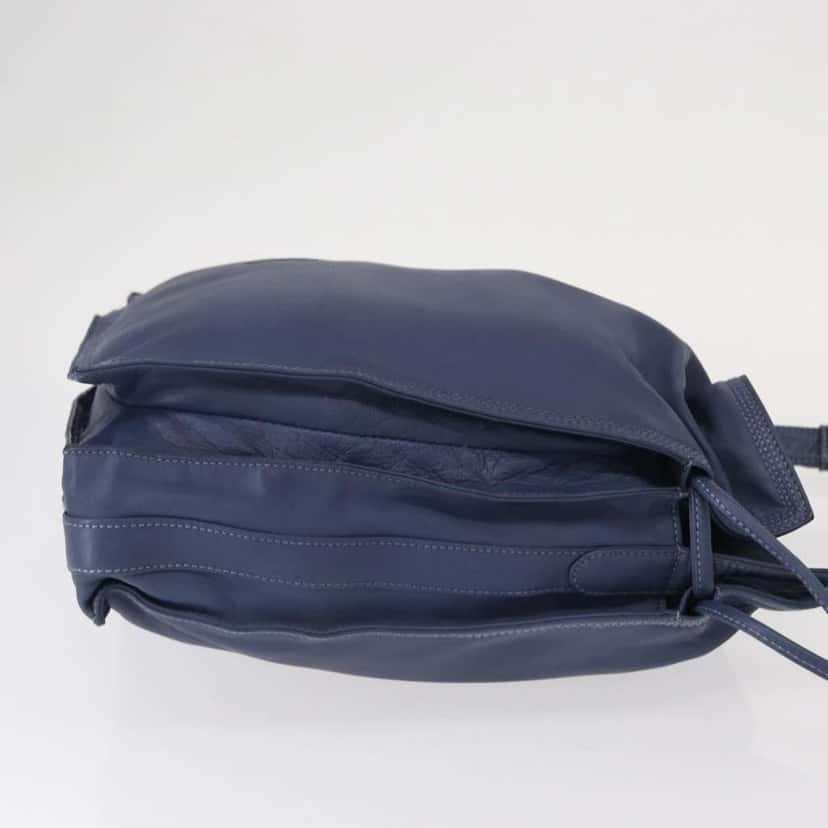 Loewe Flamenco Bag Blue Leather Good condition - Inside View