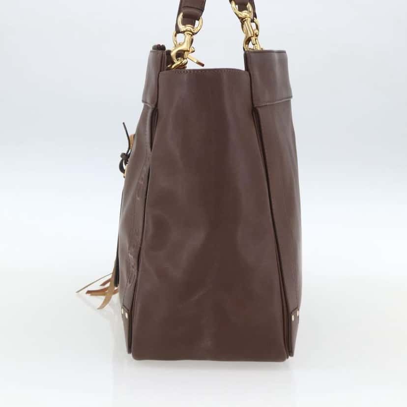 Chloe Eden Tote bag Brown Leather Good condition - Model View