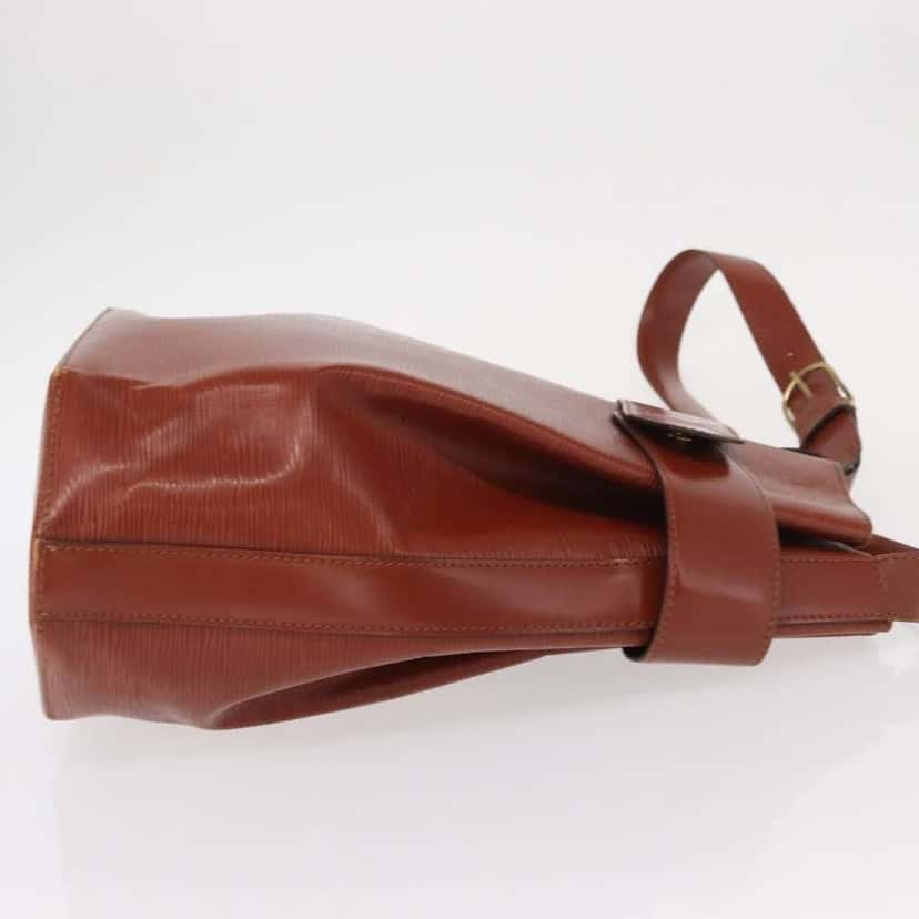 Louis Vuitton Vintage Sac d'Epaule Handbag Brown Leather Good condition - Inside View