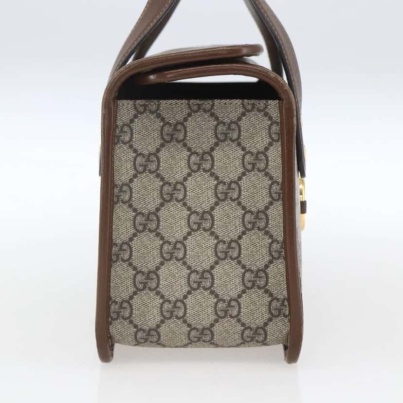 Gucci Horsebit 1955 Boston Bag Beige Canvas Good condition - Inside View