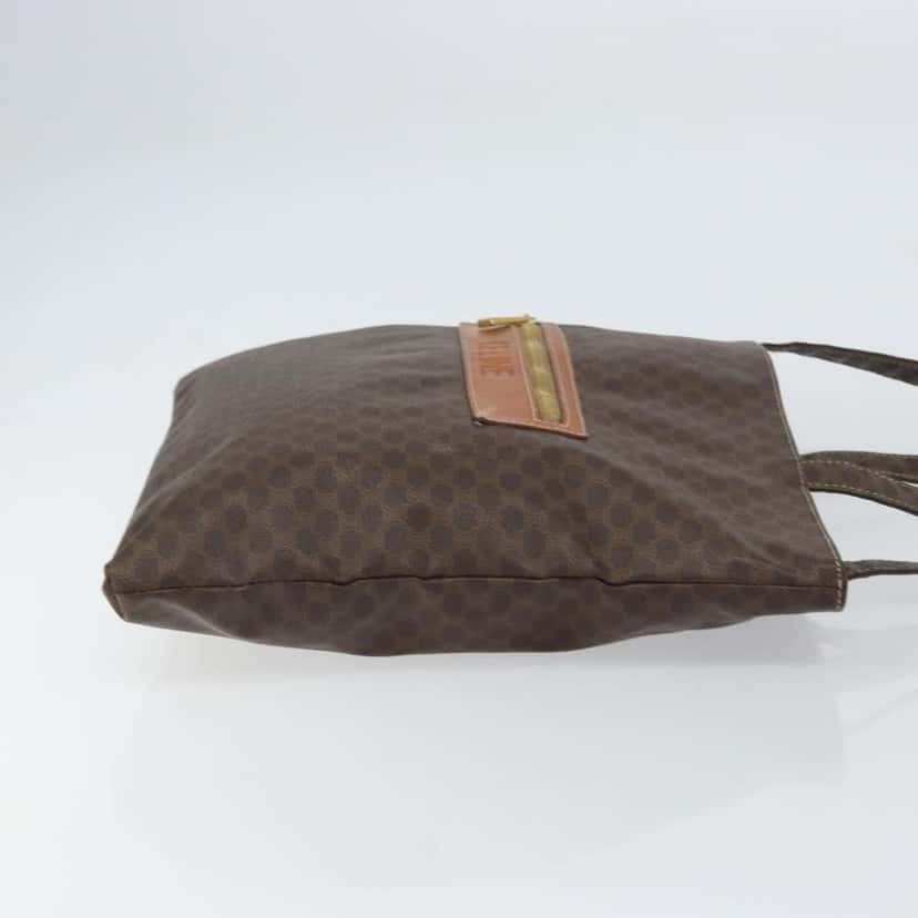 Celine Vintage Macadam Tote bag Brown Canvas Good condition - Inside View