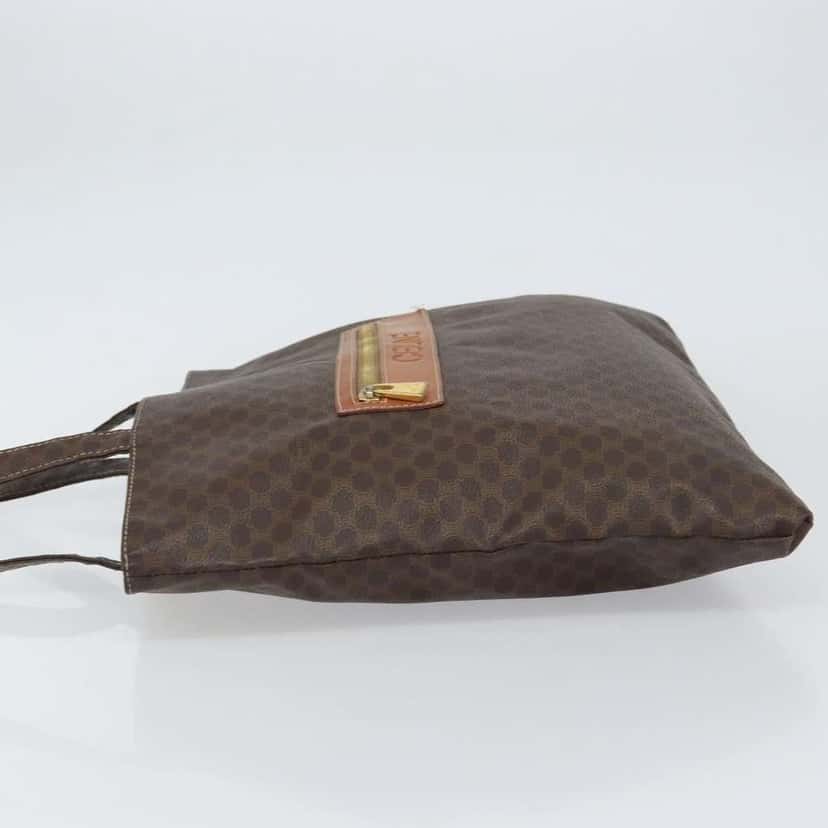 Celine Vintage Macadam Tote bag Brown Canvas Good condition - Model View