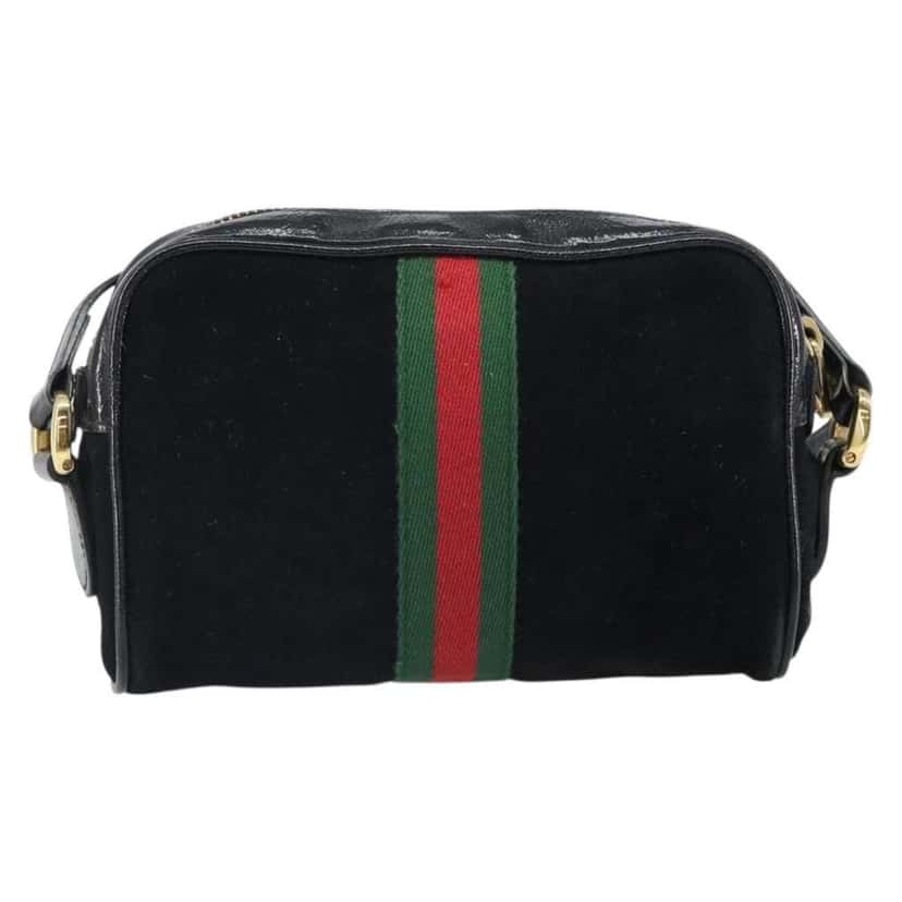 Gucci Ophidia Shoulder Bag Black Suede Good condition - Back View