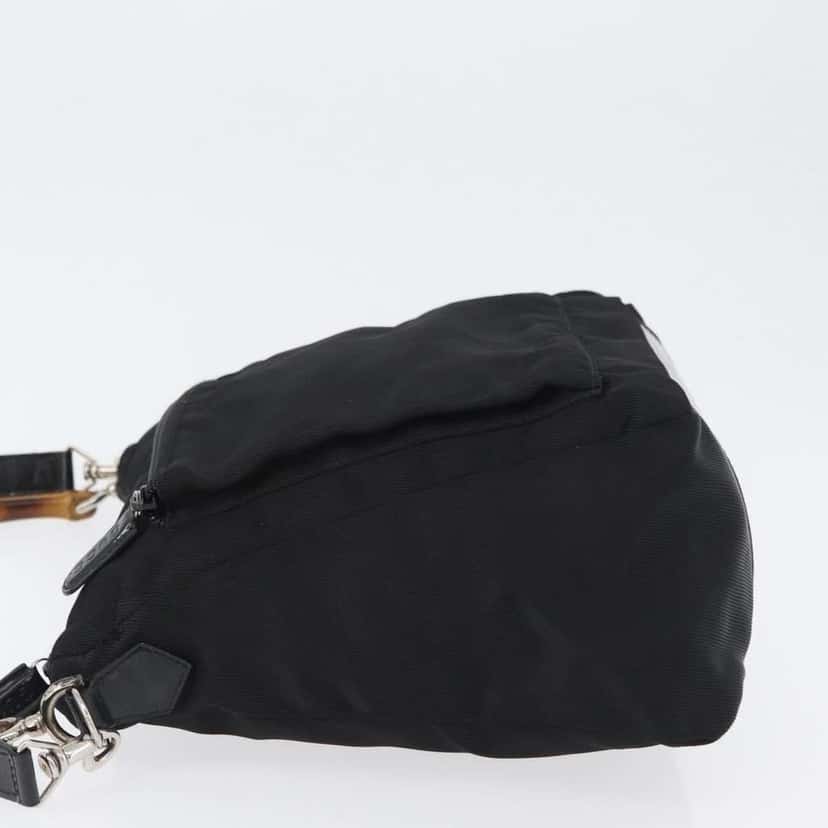Gucci Vintage Bamboo Shoulder Bag Black Good condition - Box View