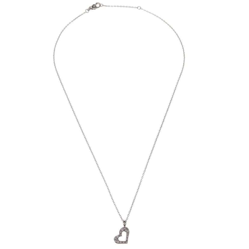 Piaget Limelight Hearts Pendant Necklace Silver Good condition - Front View