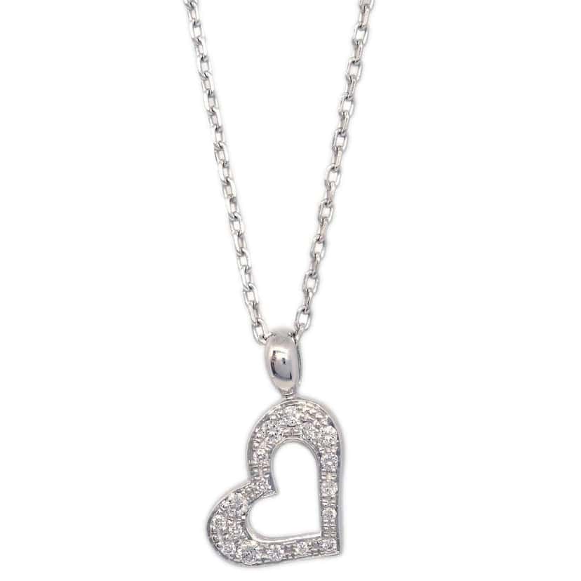 Piaget Limelight Hearts Pendant Necklace Silver Good condition - Back View