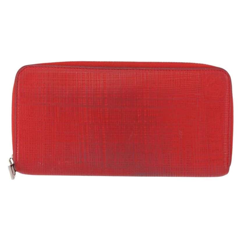 Loewe Anagram Wallet Red Leather Good condition - Front View