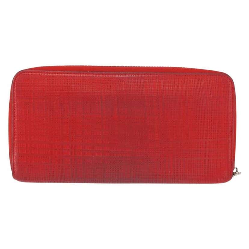 Loewe Anagram Wallet Red Leather Good condition - Back View