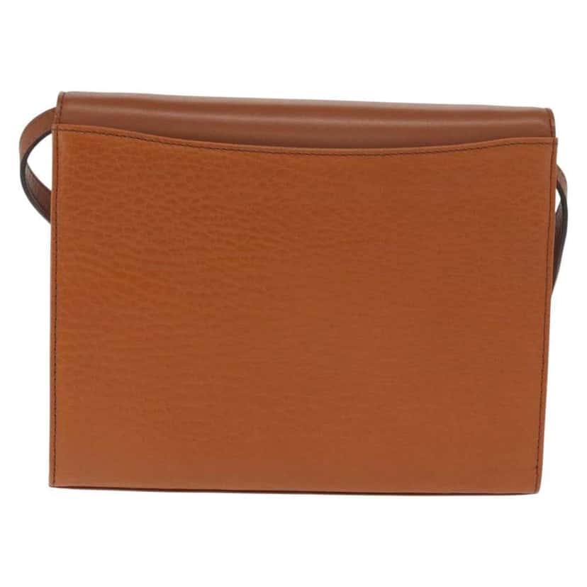 Burberry Vintage Shoulder Bag Brown Leather Good condition - Back View