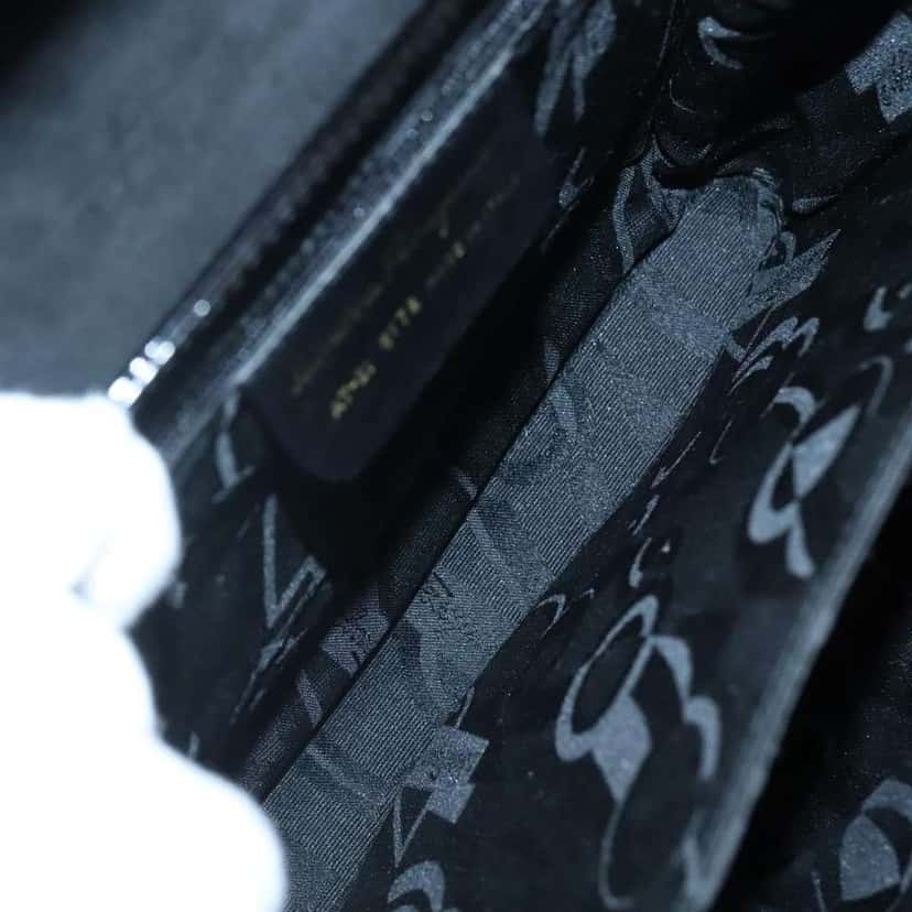 Salvatore Ferragamo Gancini handbag Black Good condition - Box View