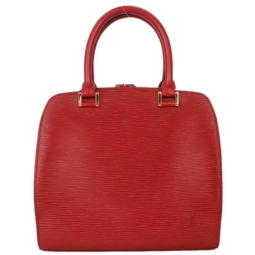 Louis Vuitton Pont Neuf Handbag Red Leather Good condition - Front View