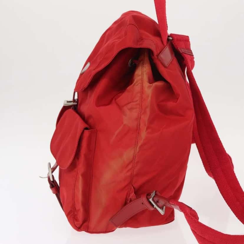 Prada Double Front Pocket Backpack Red Good condition - Inside View