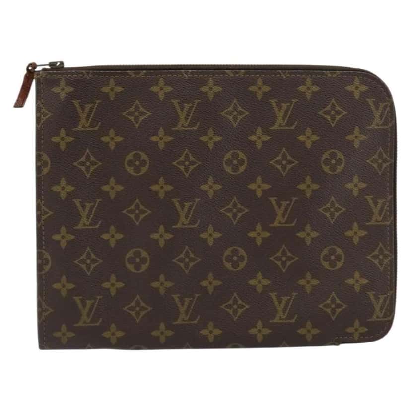 Louis Vuitton Poche Documents Brown Canvas Good condition - Front View