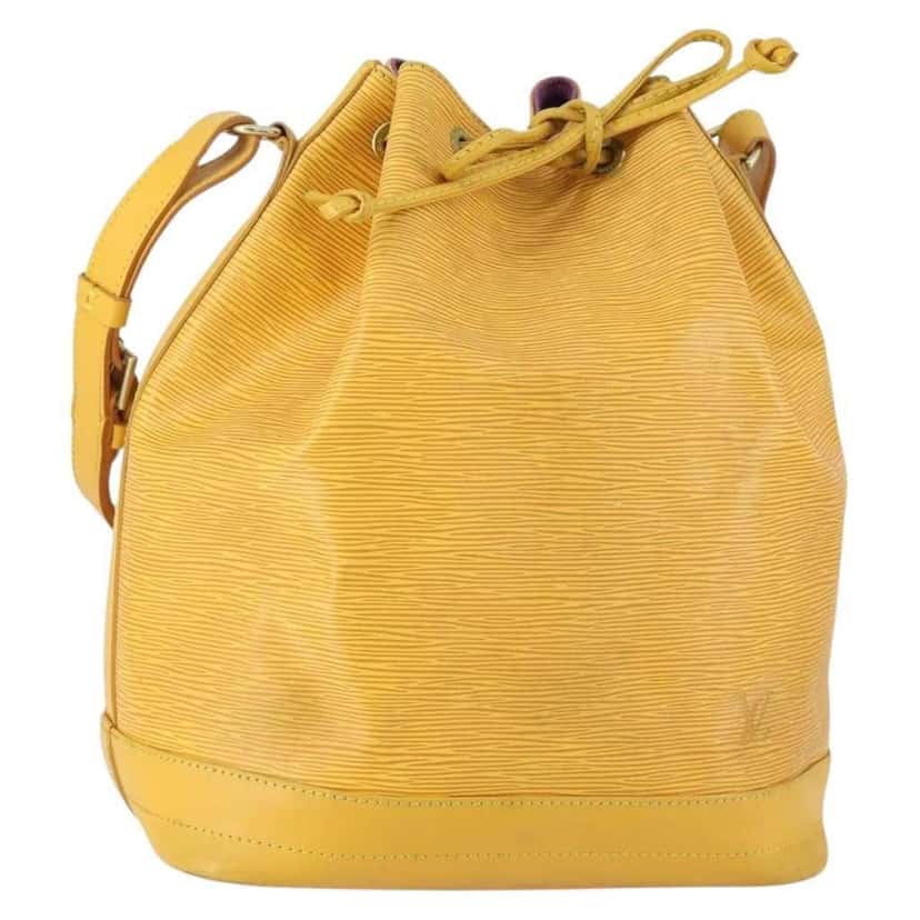 Louis Vuitton Noe Handbag Yellow Leather Good condition - Front View