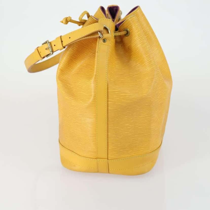 Louis Vuitton Noe Handbag Yellow Leather Good condition - Inside View