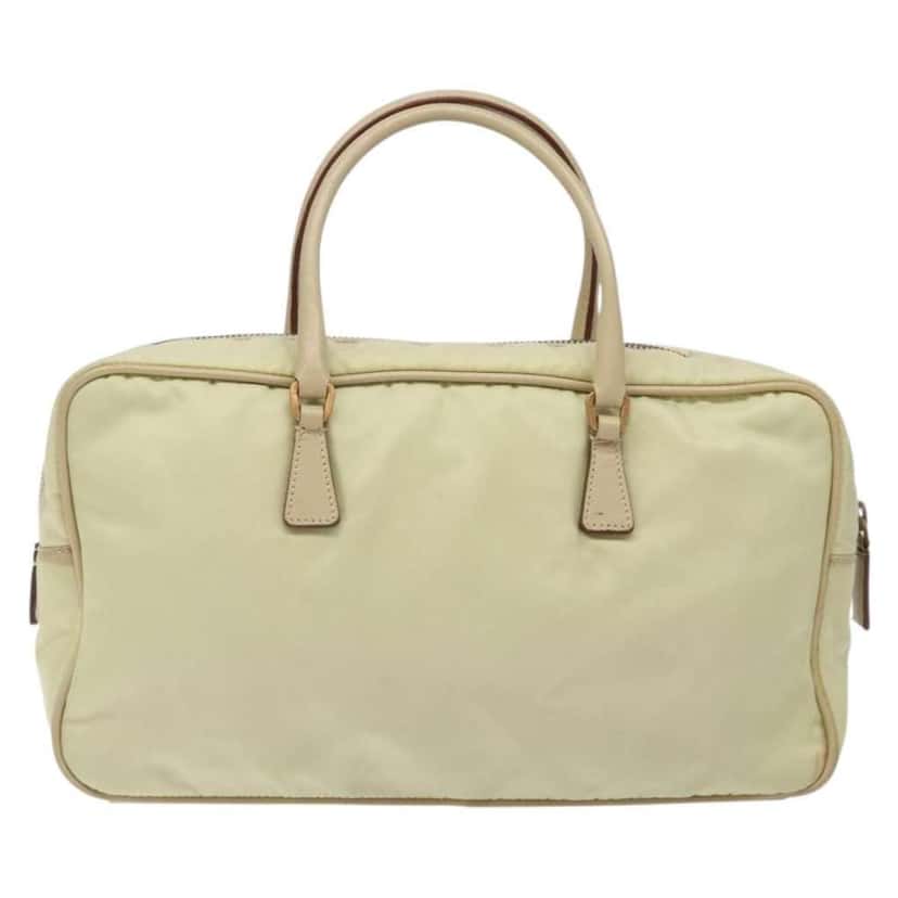 Prada Vintage Zip Handbag Beige Good condition - Back View