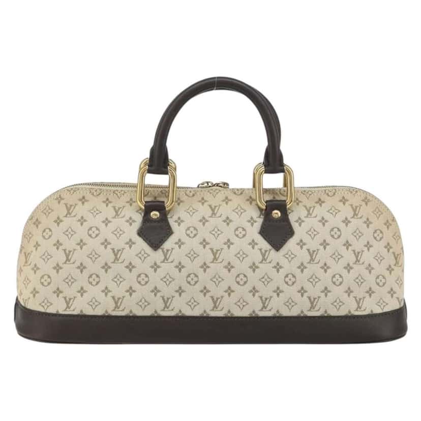 Louis Vuitton Alma Handbag Khaki Canvas Fair condition - Back View
