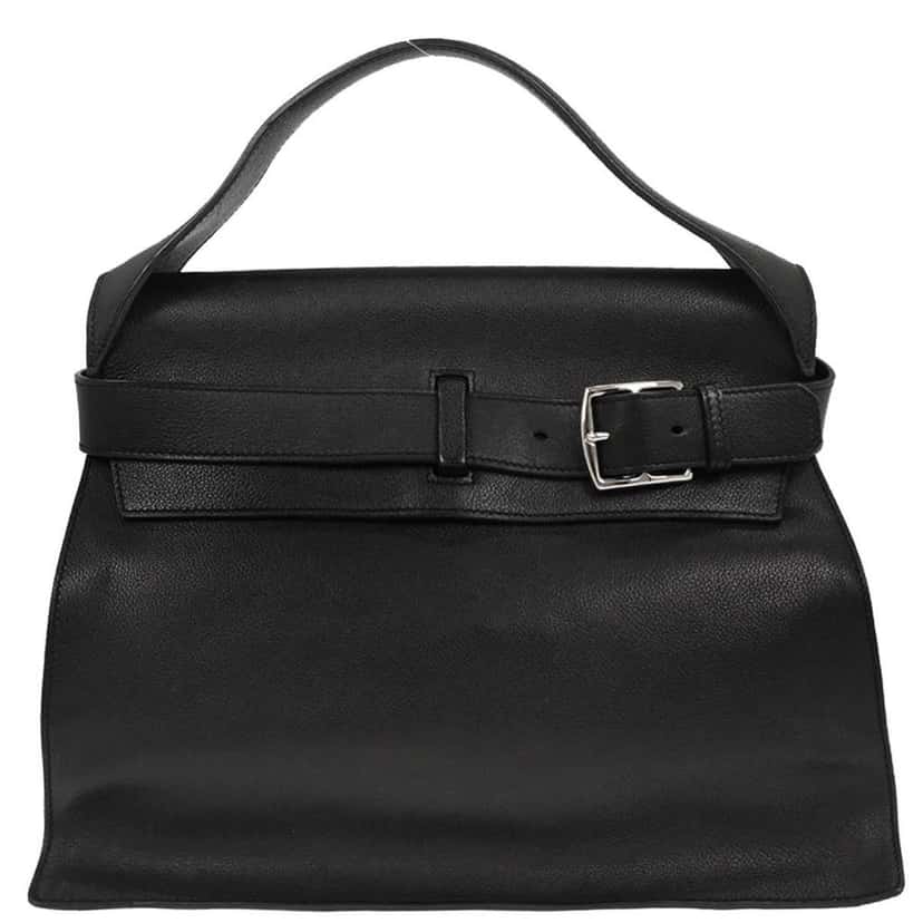 Hermès Etribelt Bag Black Leather Good condition - Front View