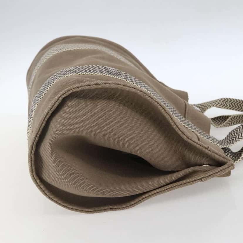 Hermès Cannes Tote Beige Cotton Good condition - Model View