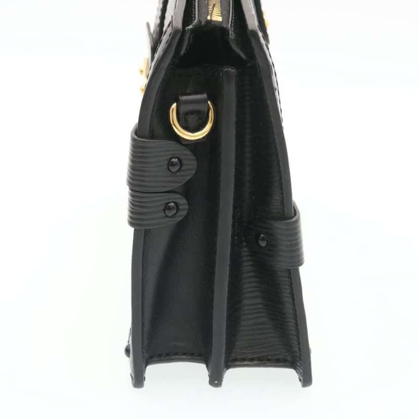 Louis Vuitton Trunk Clutch Black Leather Good condition - Inside View