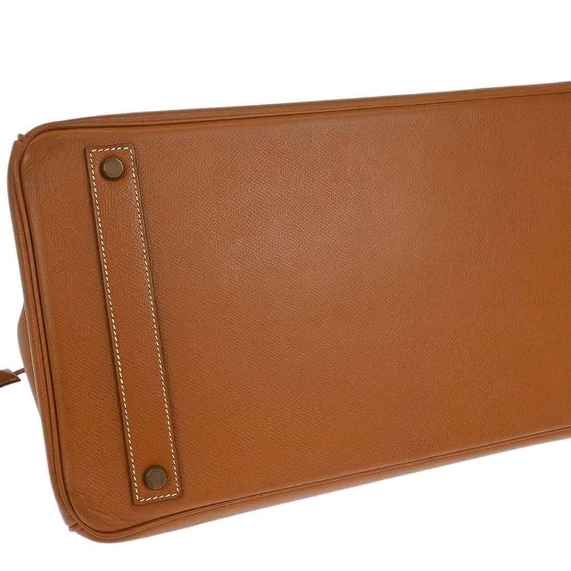 Hermès Birkin Handbag Gold Leather Good condition - Inside View