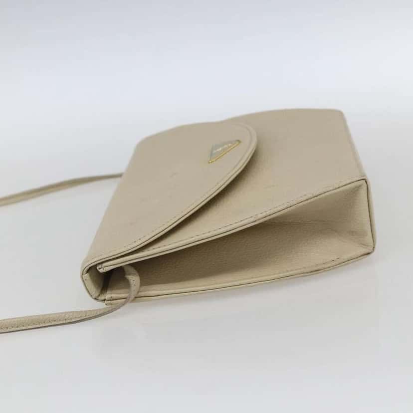 Saint Laurent Vintage Shoulder Bag Beige Leather Fair condition - Inside View
