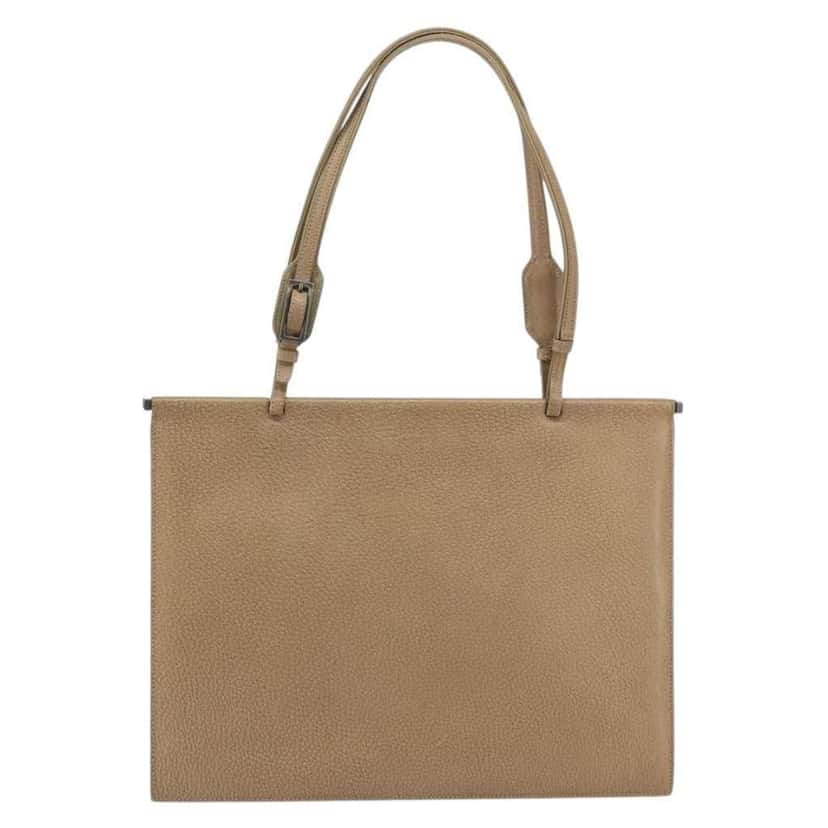 Gucci Tote Bag Beige Leather Good condition - Front View