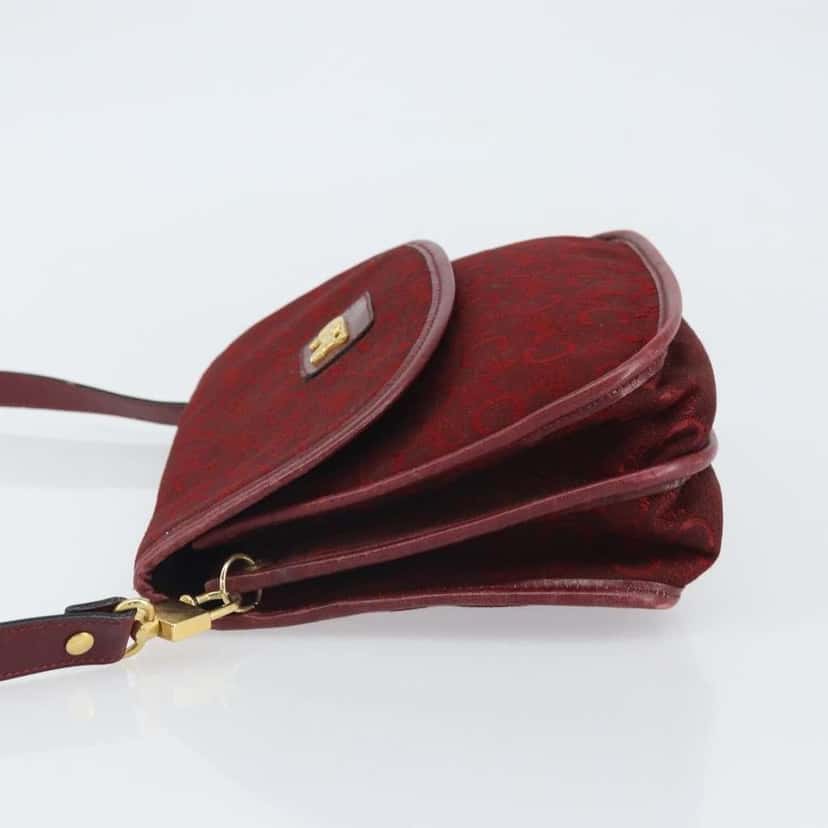 Celine C Sulky Shoulder bag Red Canvas Good condition - Box View