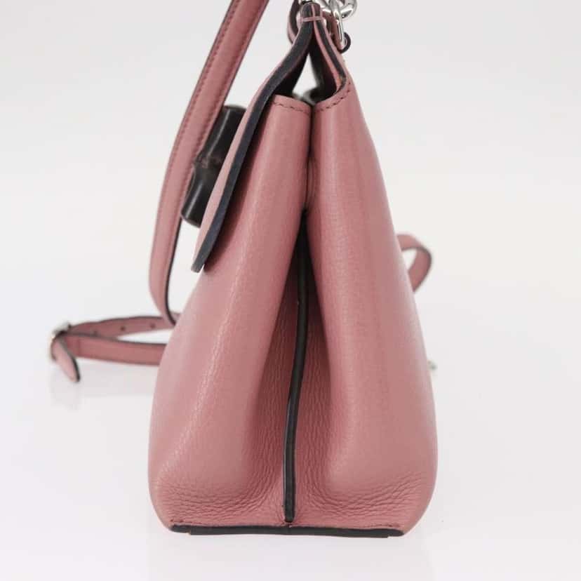 Gucci Bamboo Daily Top Handle Bag Pink Leather Good condition - Inside View