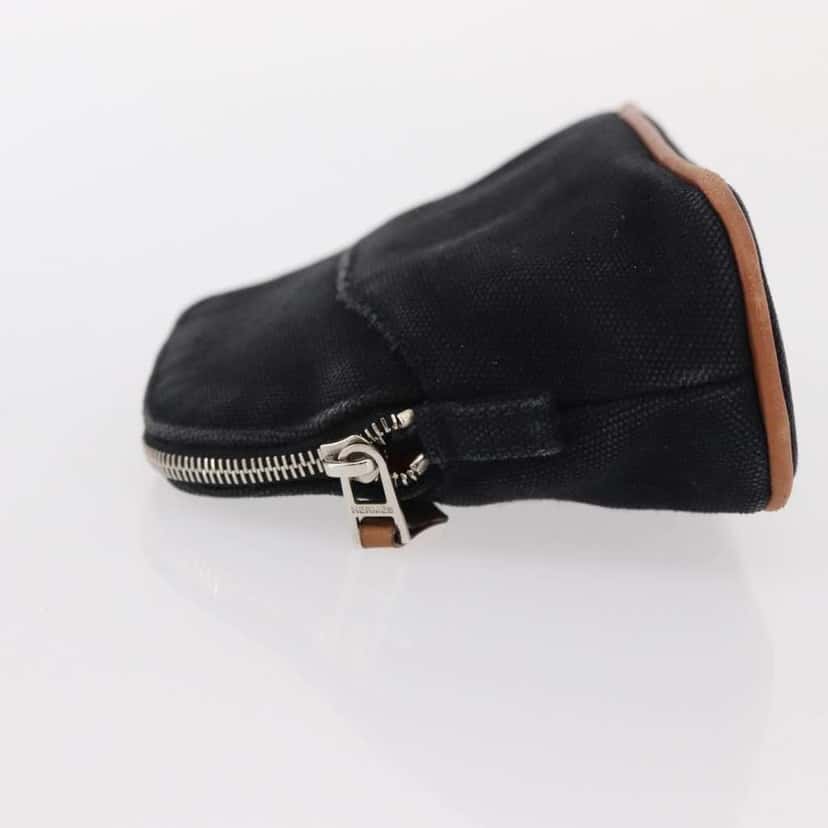 Hermès Bolide Travel Pouch Black Canvas Good condition - Model View