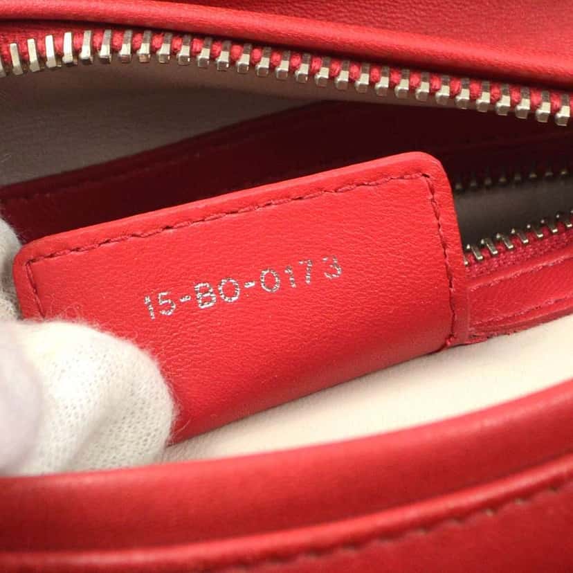 Christian Dior Bicolor Lady Dior Bag Pink Leather Good condition - Box View