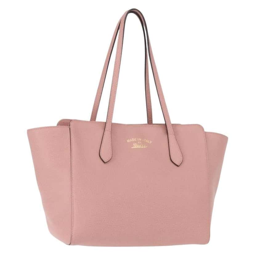 Gucci Swing Tote Pink Leather Good condition - Front View