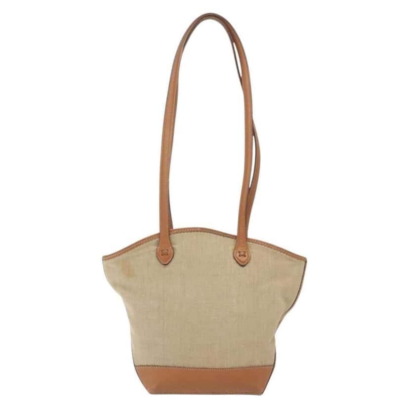 Loewe Vintage Shoulder Bag Beige Canvas Good condition - Back View