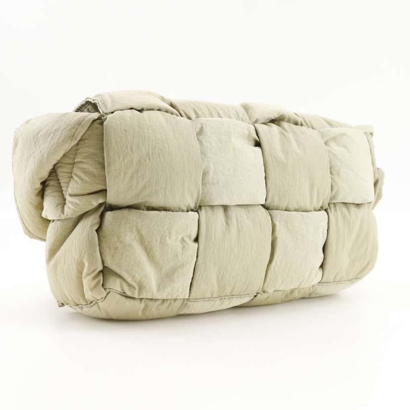 Bottega Veneta Padded Tech Cassette Crossbody Bag Khaki Good condition - Back View