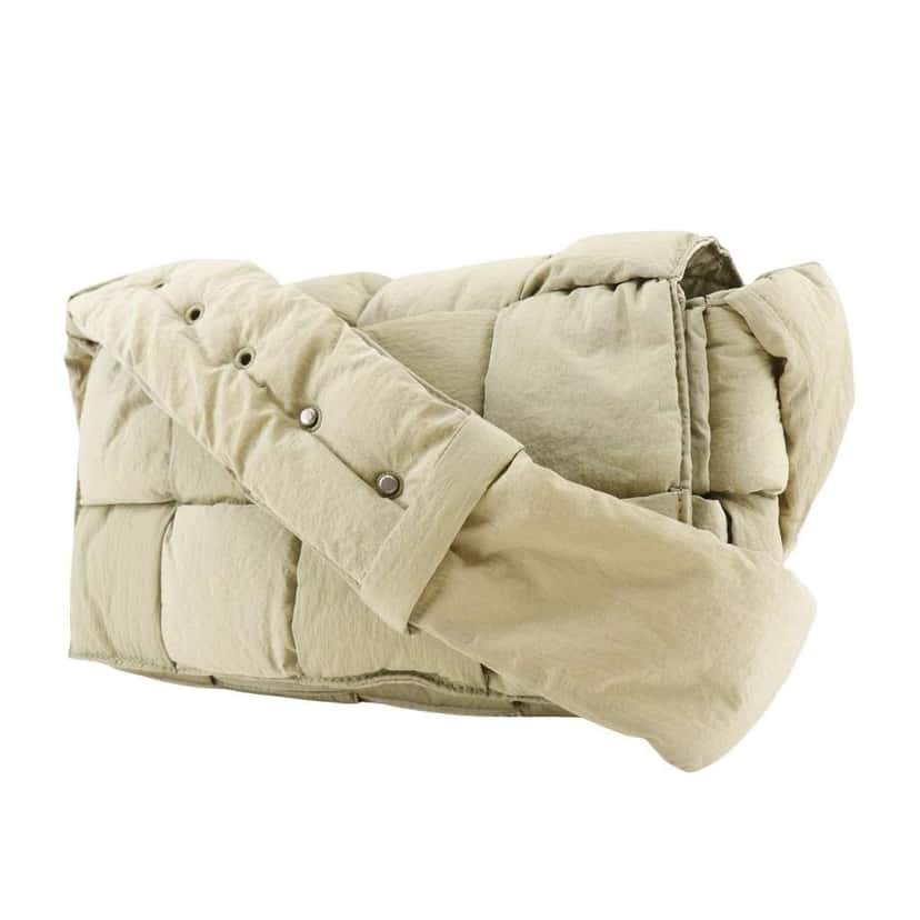 Bottega Veneta Padded Tech Cassette Crossbody Bag Khaki Good condition - Inside View