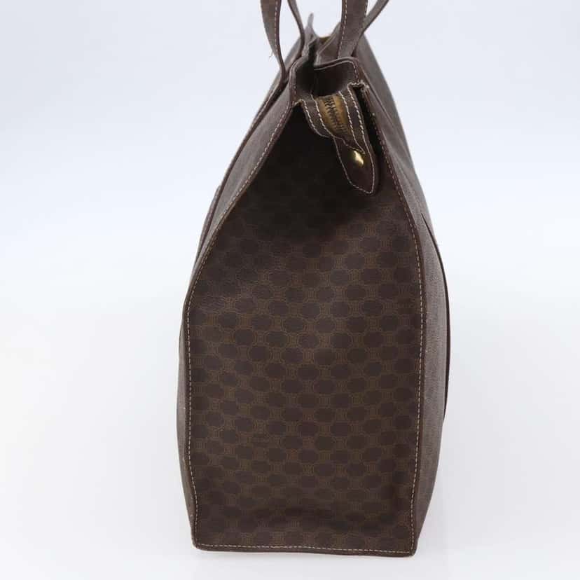 Celine Vintage Macadam Tote bag Brown Canvas Good condition - Model View