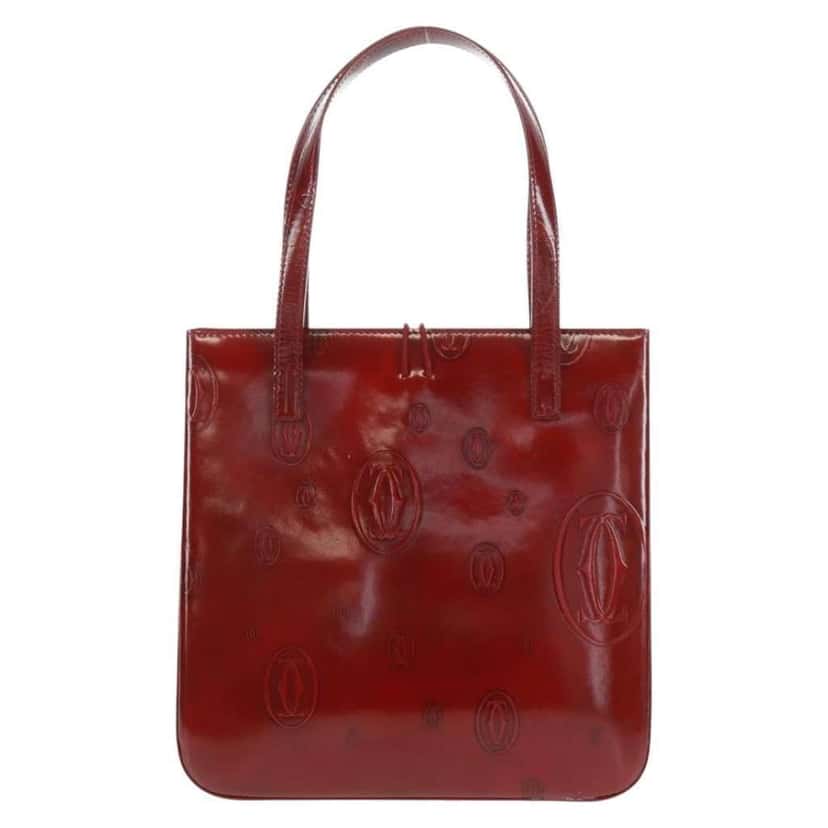 Cartier Happy Birthday Handbag Red Good condition - Back View