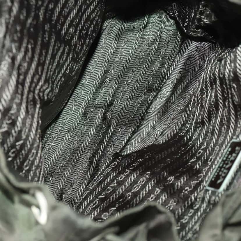 Prada Sac à dos Re-nylon Khaki Fair condition - Box View