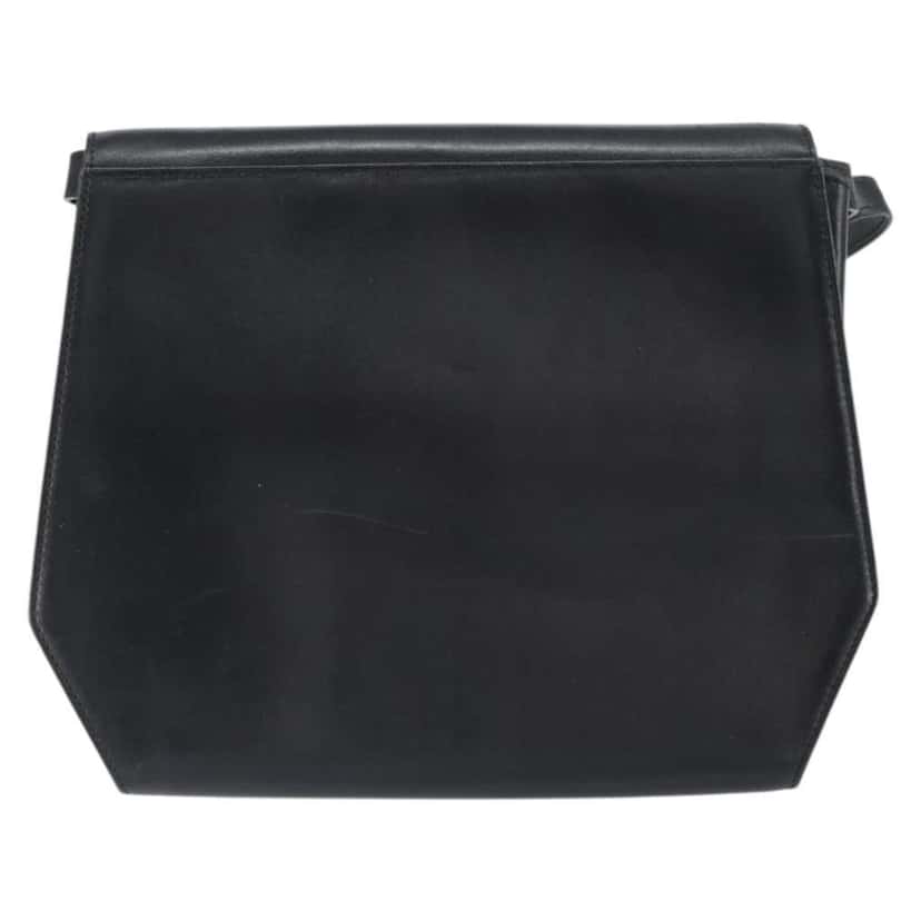 Salvatore Ferragamo Vintage Shoulder Bag Black Leather Good condition - Back View