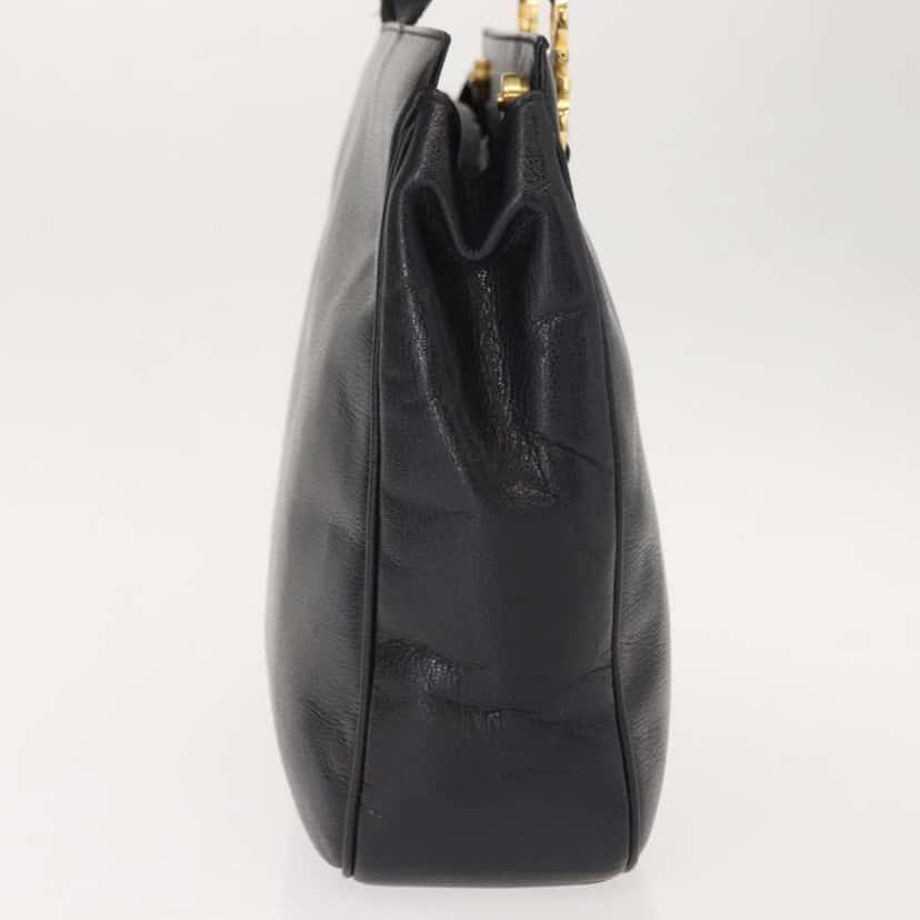 Salvatore Ferragamo Gancini Tote Black Leather Good condition - Model View